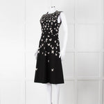 Bottega Veneta Black Knit Butterfly Fit and Flare Sleeveless Dress