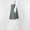 Marni Green Cream Geometric Print Box Pleat Skirt