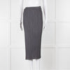 Issey Miyake Pleats Please Grey Pleated Long Skirt