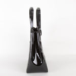 Anya Hindmarch Black Patent Leather Tote Bag