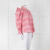 Isabel Marant Etoile Pink Check Frill Collar Blouse