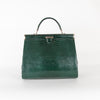 Aspinal of London Green Croc Large Florence Bag