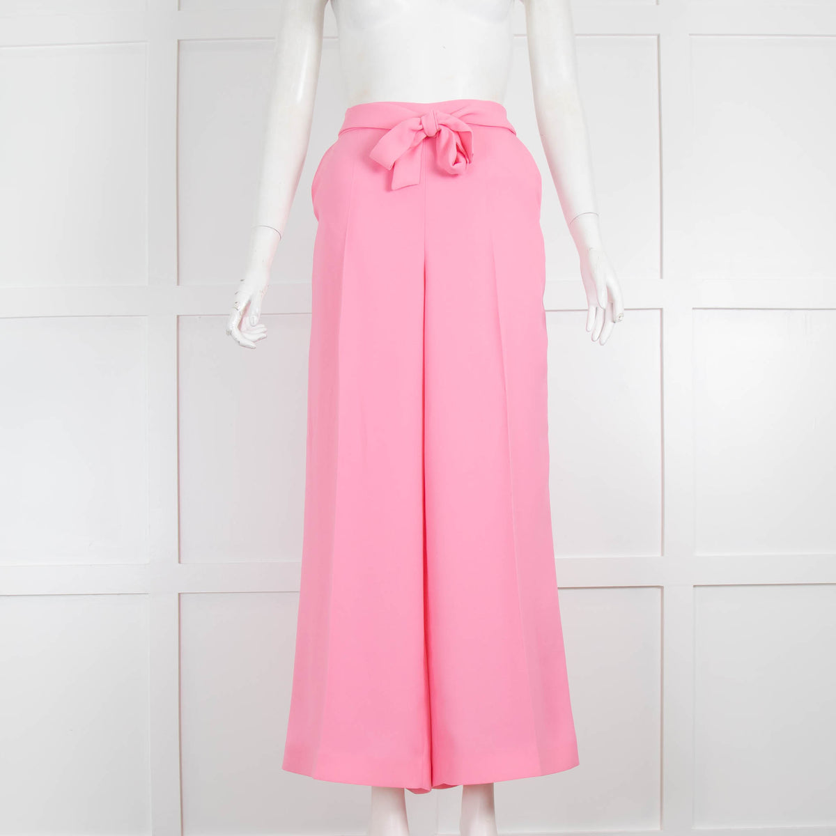 ME EM Bright Pink Wide Leg Belted Trousers