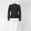 Iro Black Boucle Jacket with Leather Trim