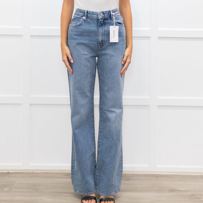 Frame Arrow Lela Blue Straight Leg Jeans