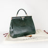 Aspinal of London Green Croc Large Florence Bag