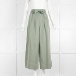 ME EM Green Wide Belted Trousers