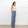 Frame Arrow Lela Blue Straight Leg Jeans