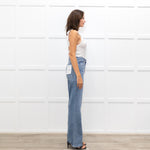 Frame Arrow Lela Blue Straight Leg Jeans