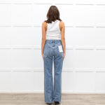 Frame Arrow Lela Blue Straight Leg Jeans
