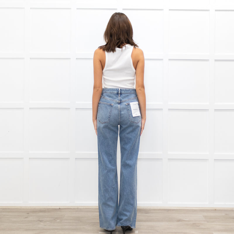 Frame Arrow Lela Blue Straight Leg Jeans