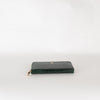 Aspinal of London Green Croc Zip Wallet