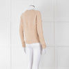 Zadig & Voltaire Camel Round Neck 'Music' Cashmere Sweater