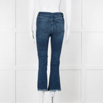 DL 1961 Blue Stretch Frayed Hem Jeans