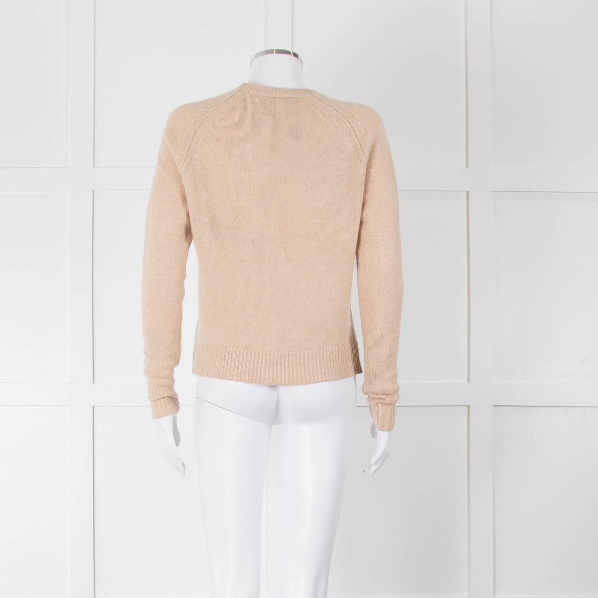 Zadig & Voltaire Camel Round Neck 'Music' Cashmere Sweater