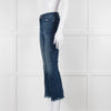 DL 1961 Blue Stretch Frayed Hem Jeans