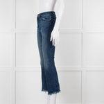 DL 1961 Blue Stretch Frayed Hem Jeans