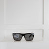 Joseph Black Classic Wide End Sunglasses