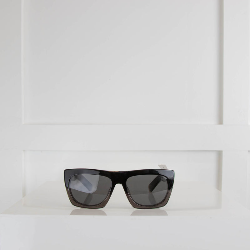 Joseph Black Classic Wide End Sunglasses