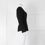 Reformation Boucle Square Neck Blazer with Gold Buttons