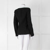 Reformation Boucle Square Neck Blazer with Gold Buttons