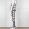 Joseph Grey Graphic Silk Jogger Style Trousers
