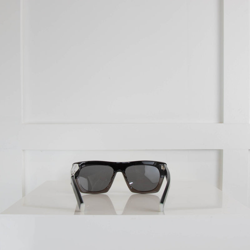 Joseph Black Classic Wide End Sunglasses