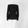 Reformation Boucle Square Neck Blazer with Gold Buttons