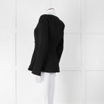 Reformation Boucle Square Neck Blazer with Gold Buttons