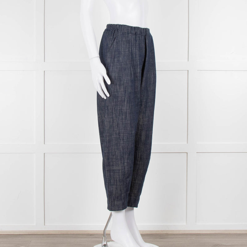 Choice Chambray Barrel Leg Pull On Trousers
