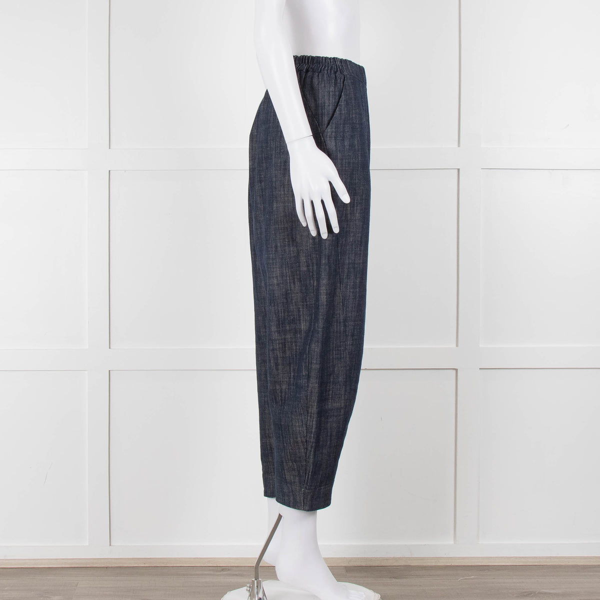 Choice Chambray Barrel Leg Pull On Trousers
