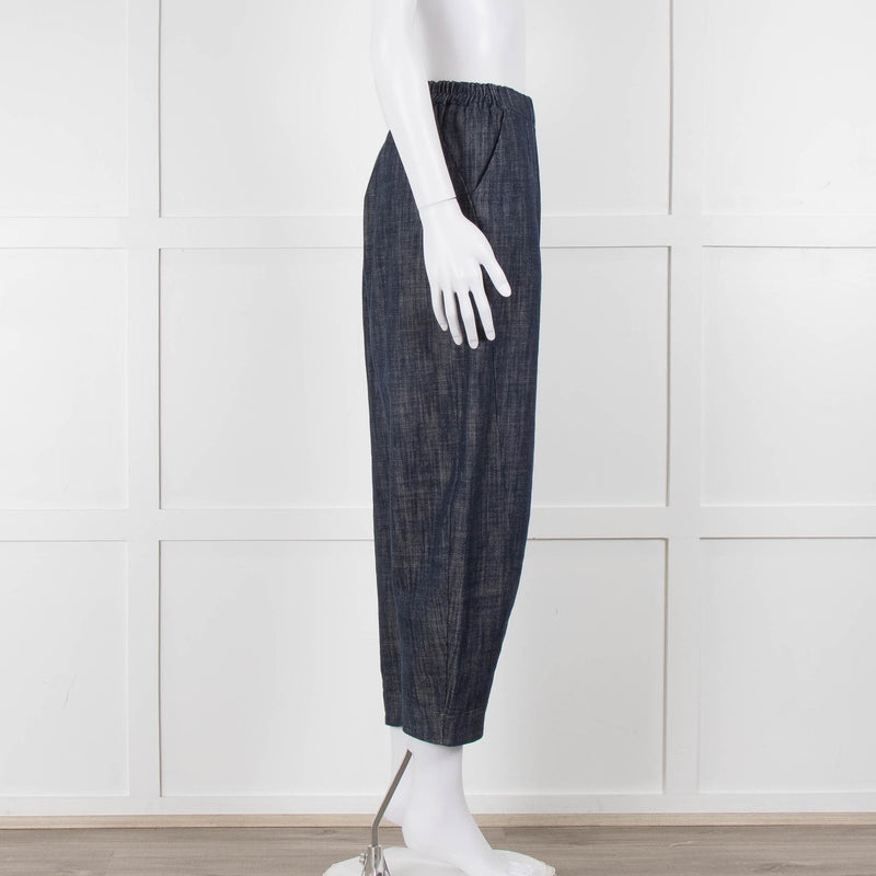Choice Chambray Barrel Leg Pull On Trousers