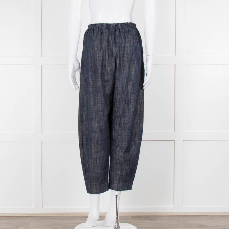 Choice Chambray Barrel Leg Pull On Trousers