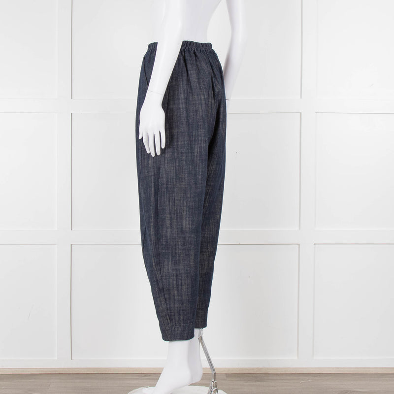 Choice Chambray Barrel Leg Pull On Trousers