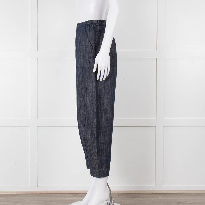 Choice Chambray Barrel Leg Pull On Trousers