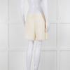 Pinko Cream Boucle Shorts