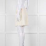Pinko Cream Boucle Shorts