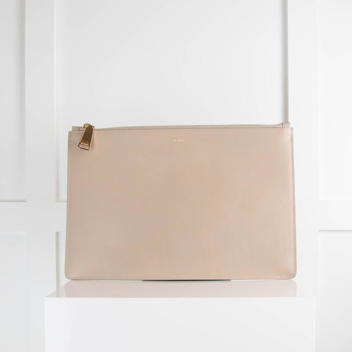 Jill Sander Beige Clutch Case