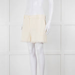Pinko Cream Boucle Shorts