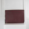 Joseph Burgundy Leather Flap Bag