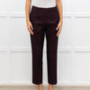 Dries Van Noten Burgundy Small Print Trousers