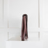 Joseph Burgundy Leather Flap Bag