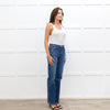 RE/Done Blue Stretch Straight Leg Jeans