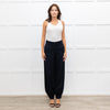 Dries Van Noten Navy Trousers With Gathered Ankle