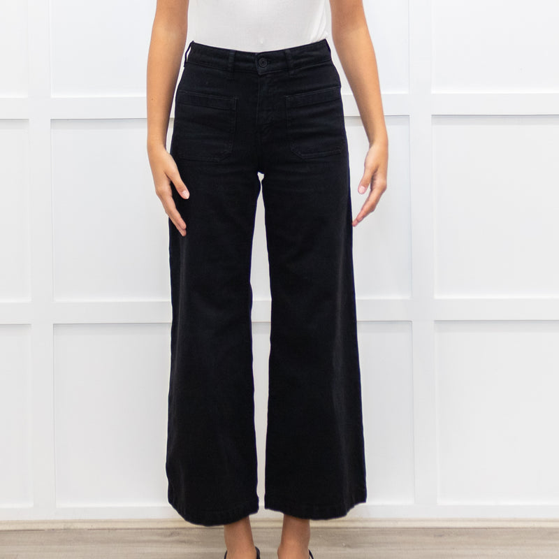 Five Black Flared Jeans