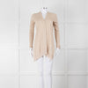 Diane Von Furstenberg Fine Knit Gold Lurex Open Cardigan