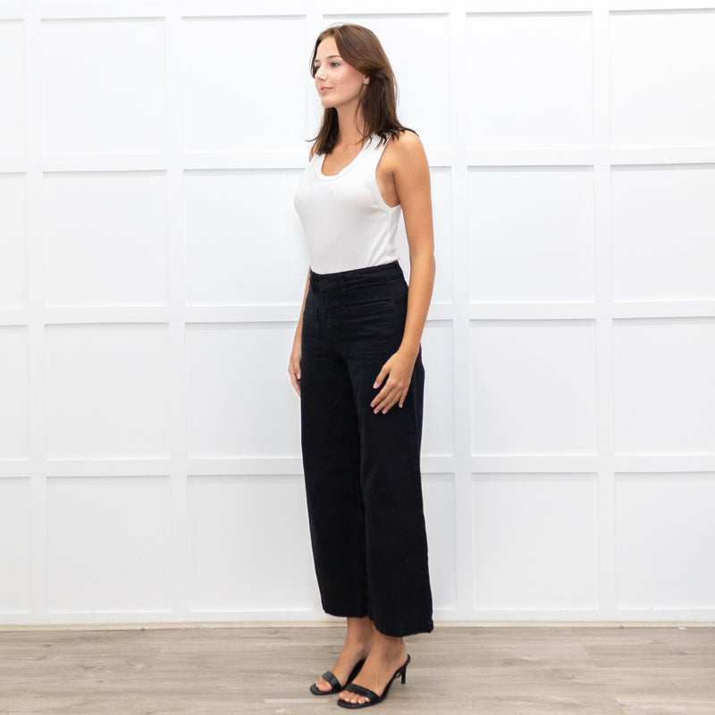 Five Black Flared Jeans