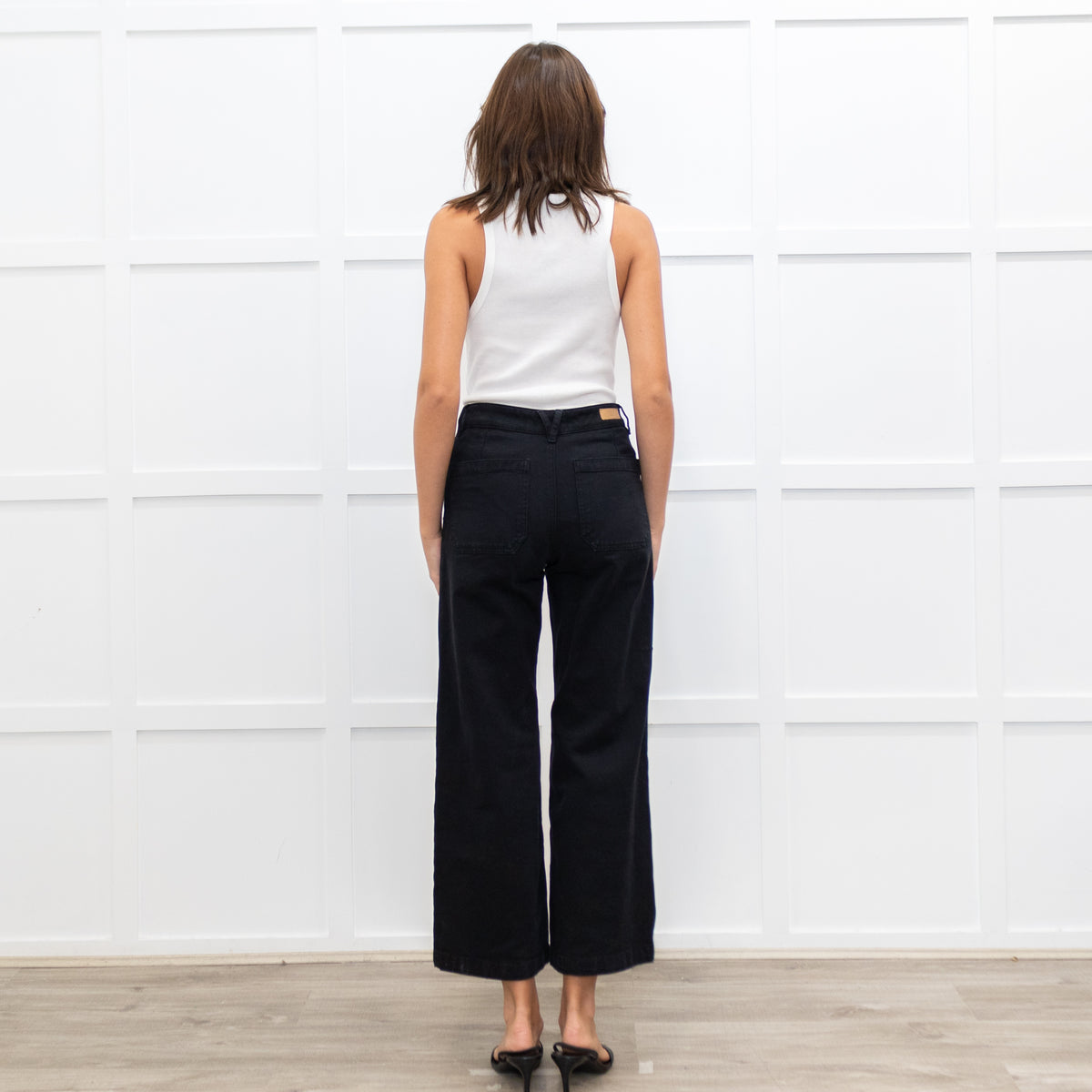 Five Black Flared Jeans