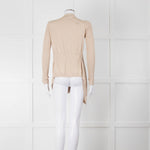 Diane Von Furstenberg Fine Knit Gold Lurex Open Cardigan