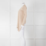 Diane Von Furstenberg Fine Knit Gold Lurex Open Cardigan